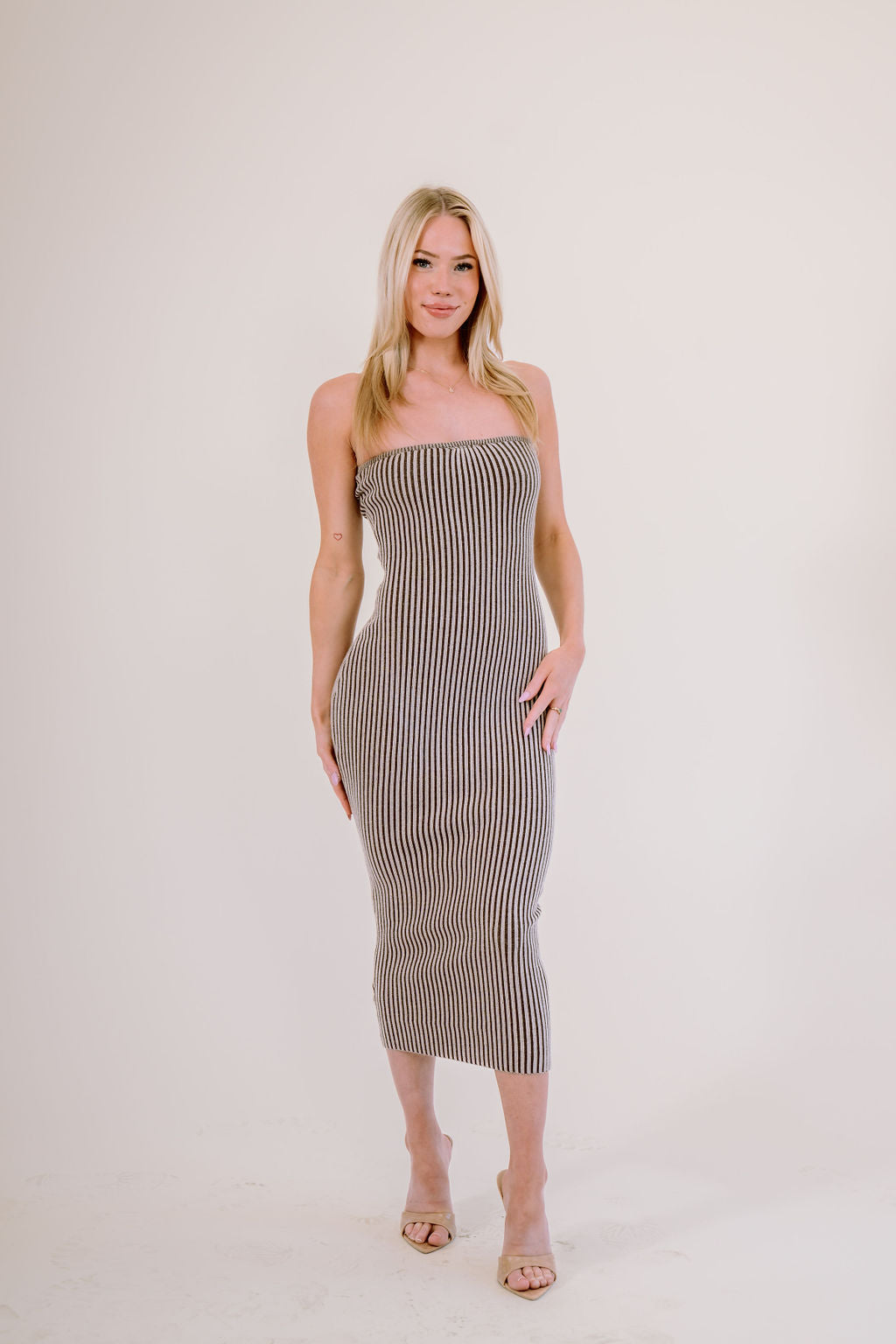 HOURGLASS RIBBED DRESS