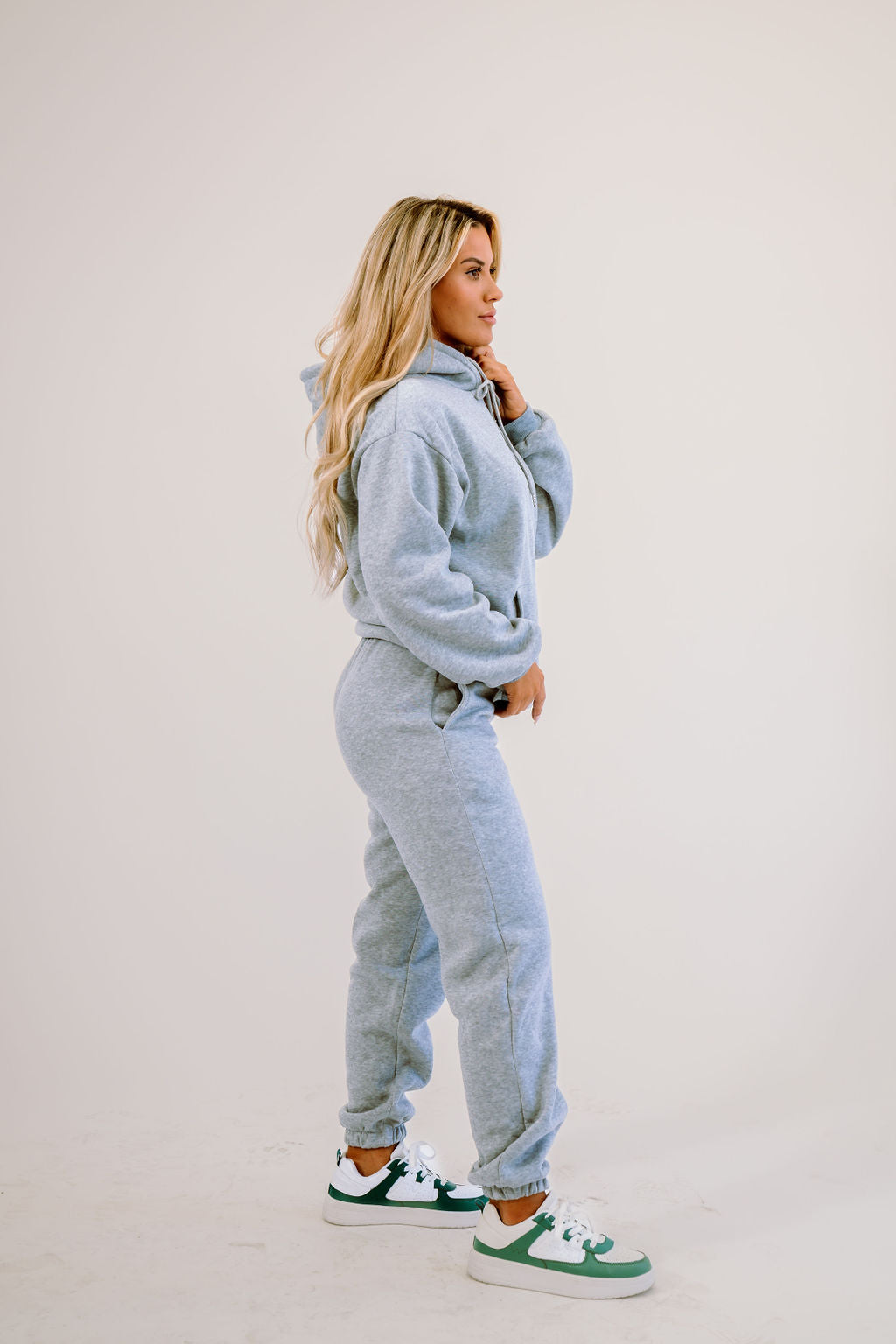 comfortable grey sweat set