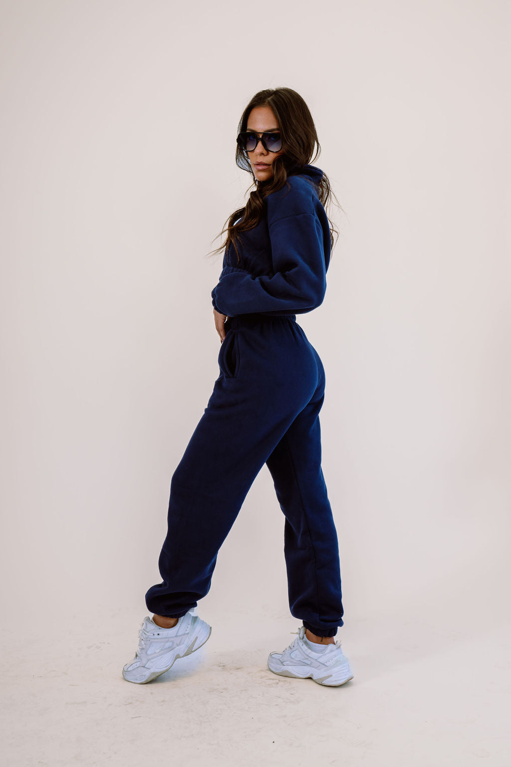 OFF DAY NAVY SWEAT SET