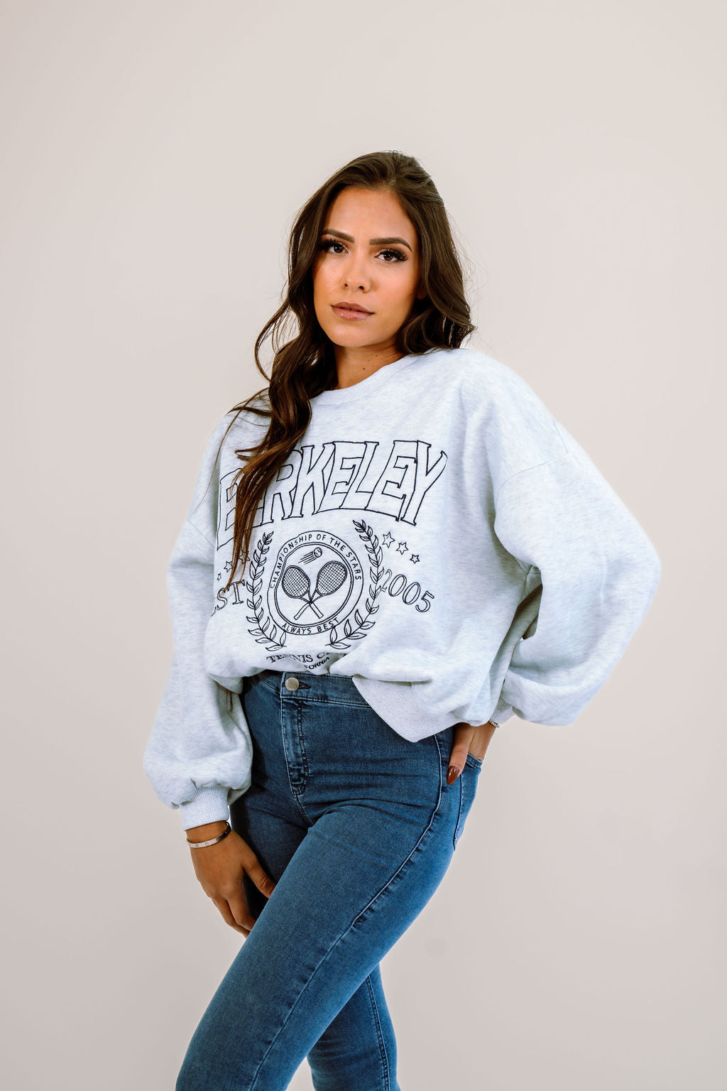 BERKLEY PREP GREY SWEATER