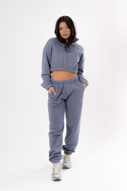 OFF DAY FRENCH BLUE SWEAT SET